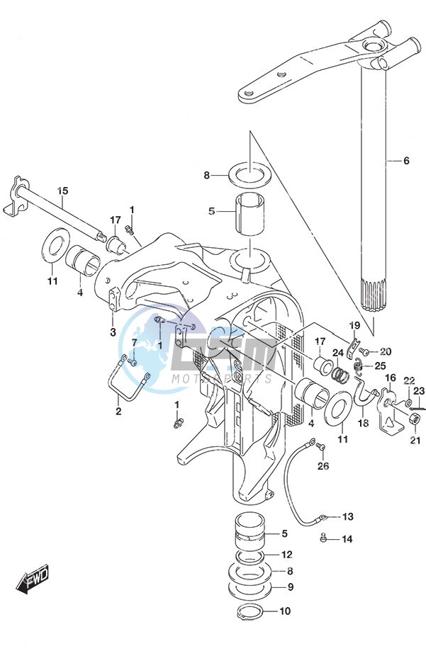 Swivel Bracket w/Transom (L)