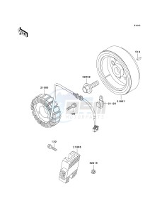 KL 650 A [KLR650] (A10-A14) [KLR650] drawing GENERATOR