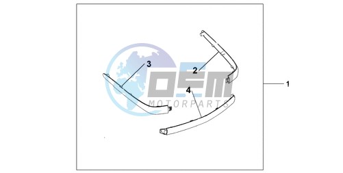 CHROME TRUNK MOUL