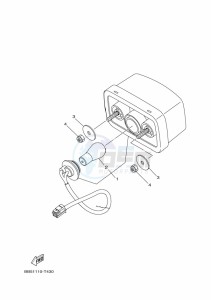 YFM450FWBD KODIAK 450 EPS (BEYK) drawing TAILLIGHT