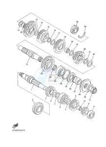 XJR1300 (5WMW) drawing TRANSMISSION