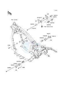 VN 1600 A [VULCAN 1600 CLASSIC] (A6F-A8FA) A7F drawing ENGINE MOUNT