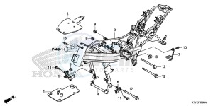 CBR125RF CBR125R 2ED - (2ED) drawing FRAME BODY