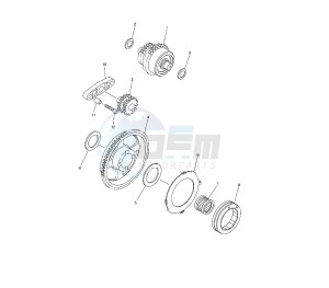 WR F 250 drawing STARTING CLUTCH