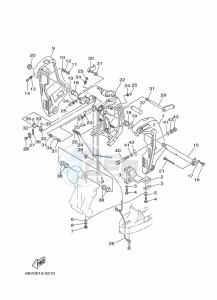 F115AETL drawing FRONT-FAIRING-BRACKET