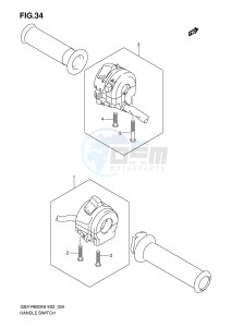 GSX-R600 (E2) drawing HANDLE SWITCH