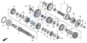 CB1300 CB1300SUPER FOUR drawing TRANSMISSION