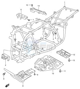 LT-F500F (E3-E28) drawing FRAME (MODEL K1 K2)