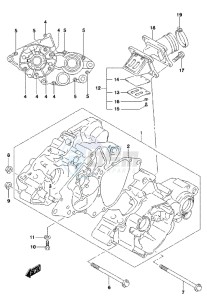 RM85L drawing CRANKCASE