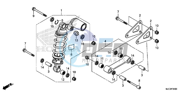 REAR CUSHION (CBR600RR)