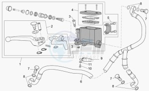 Breva V 1100 IE IE drawing Front master cilinder