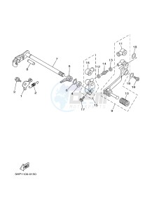 TT-R125 TT-R125LW (2CP2) drawing SHIFT SHAFT