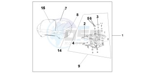 ST1300 drawing TOP BOX 45L DIGITAL SILVER