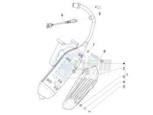 SPRINT 50 4T 3V E4-2020 (NAFTA) drawing Silencer