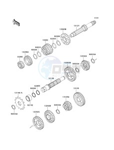 KX 100 A [KX100 MONSTER ENERGY] (A6F - A9FA) D9FA drawing TRANSMISSION