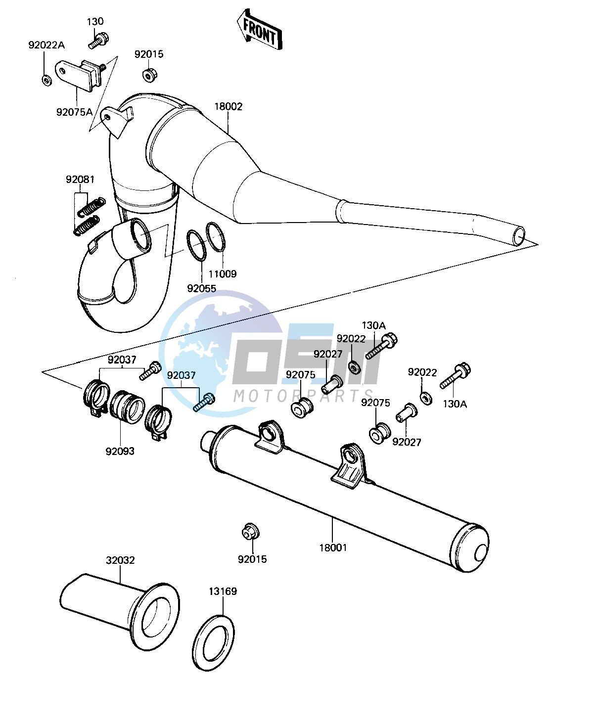 MUFFLER -- 82 KDX250-B2- -