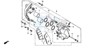 NV400C drawing FRONT BRAKE CALIPER