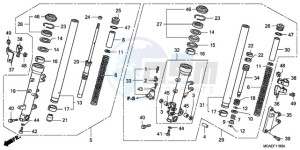 GL1800A Korea - (KO) drawing FRONT FORK