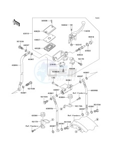 ZR 1200 A [ZRX1200R] (A4-A5) drawing FRONT MASTER CYLINDER