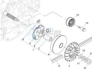 Nexus 250 SP e3 drawing Driving pulley