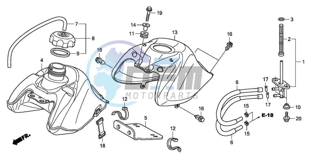 FUEL TANK (TRX90EX8)