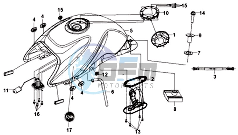 FUEL TANK -  FUEL GAUGE