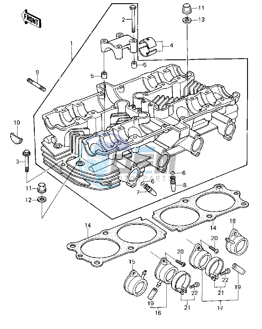 CYLINDER HEAD -- 79-80 A3_A3A_A4- -