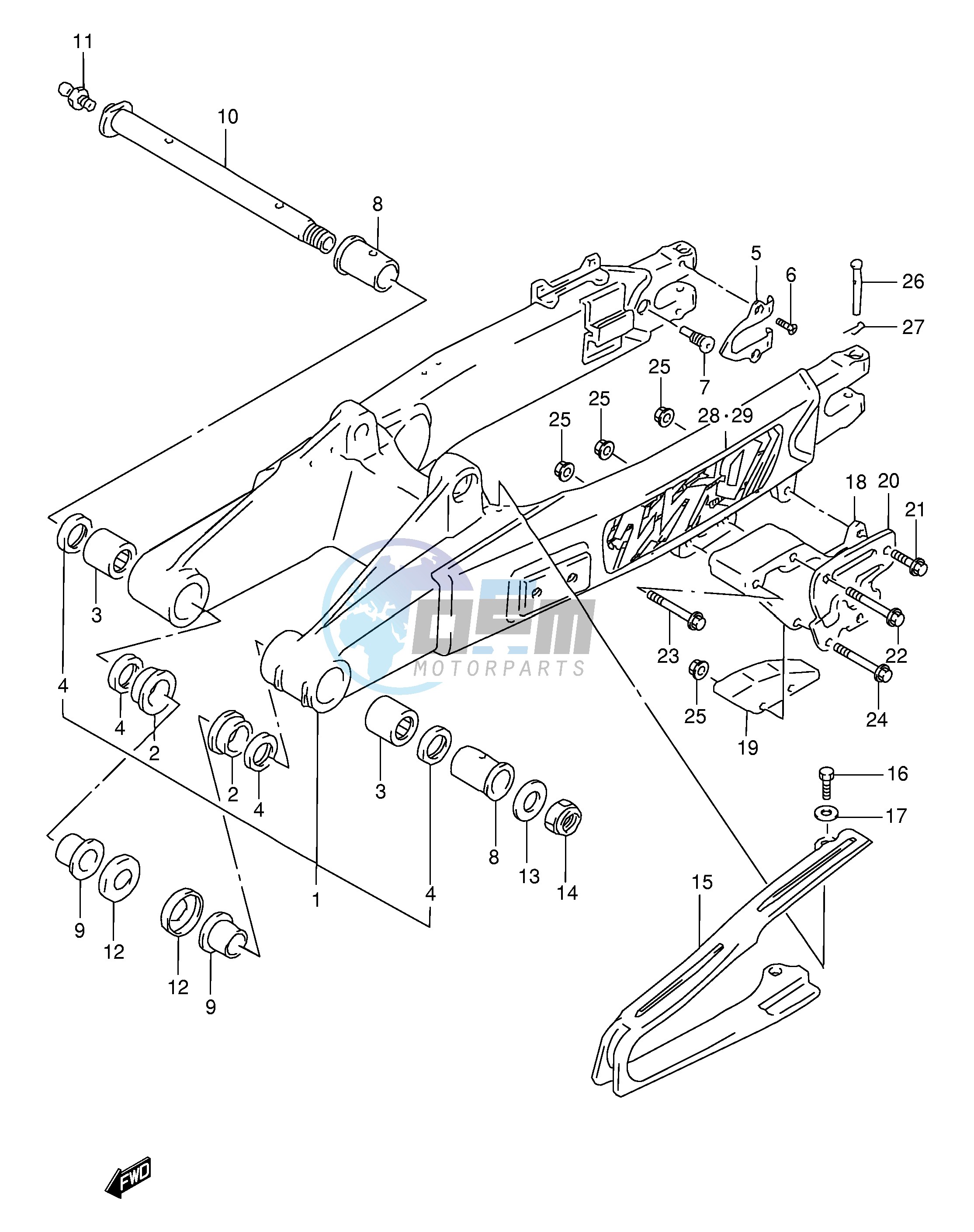 REAR SWINGING ARM