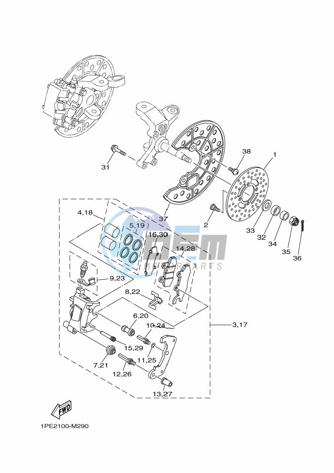 FRONT BRAKE CALIPER