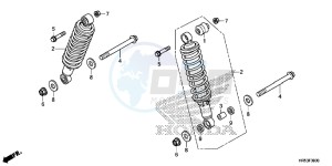 TRX500FM5H Europe Direct - (ED) drawing REAR CUSHION