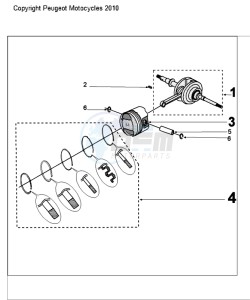 KISBEE SL drawing CRANKSHAFT AND ZUIGER