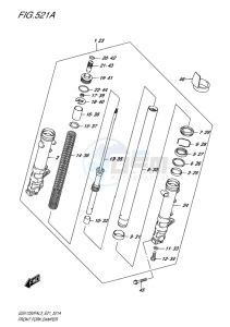 GSX-1250F ABS EU drawing FRONT FORK DAMPER