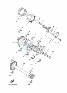 TRACER 900 MTT850 (B5CC) drawing CRANKSHAFT & PISTON