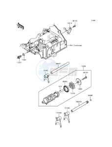 NINJA_300_ABS EX300BFF XX (EU ME A(FRICA) drawing Gear Change Drum/Shift Fork(s)