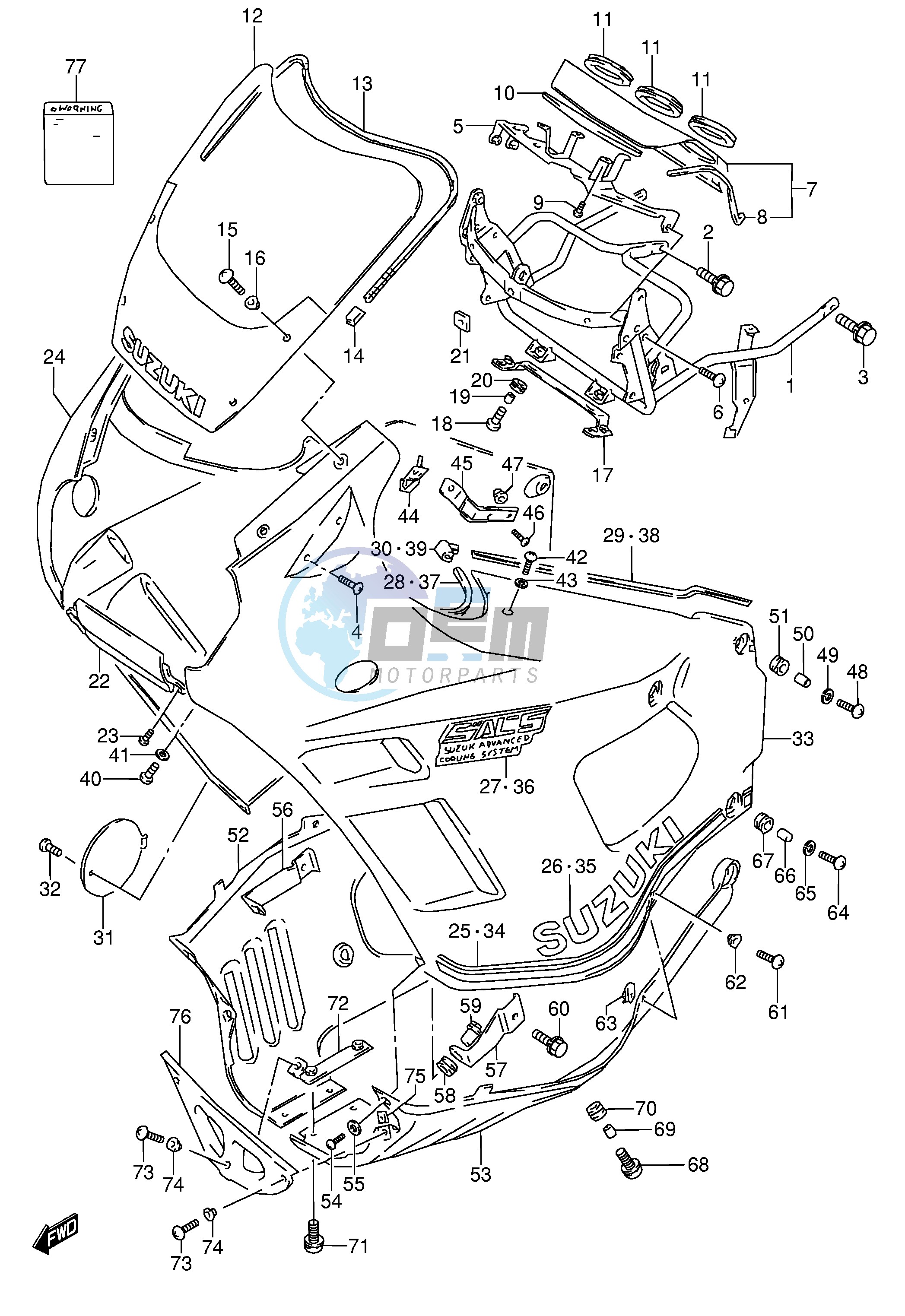 COWLING (MODEL K 24V,28V)