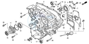 GL1800 drawing REAR CASE