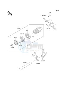 VN 1500 G [VULCAN 1500 NOMAD] (G1-G3) [VULCAN 1500 NOMAD] drawing GEAR CHANGE DRUM_SHIFT FORK-- S- -