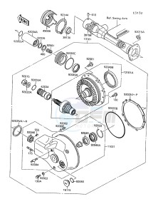 VN 1500 A [VULCAN 88] (A6-A9) [VULCAN 88] drawing DRIVE SHAFT_FINAL GEAR