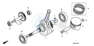 TRX500FEB drawing CRANKSHAFT/ PI STON