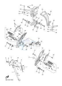 FZ8-S ABS FZ8 FAZER (ABS) 800 (1BD5 1BD7) drawing STAND & FOOTREST