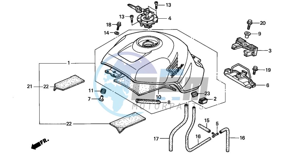 FUEL TANK (CBR900RRY,1/RE1)