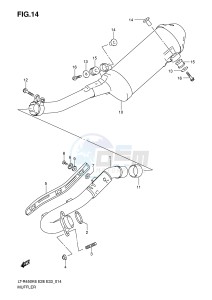 LT-R450 (E28-E33) drawing MUFFLER