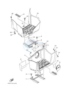 YFM550FWAD YFM5FGPD GRIZZLY 550 EPS (1HSE 1HSF) drawing STAND & FOOTREST