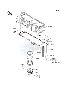 JET SKI ULTRA 250X JT1500B8F FR drawing Cylinder/Piston(s)