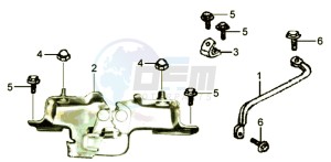 JOYRIDE 125 drawing BUDDYSEAT LOCK