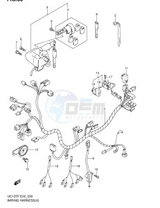 UC125 (E2) drawing WIRING HARNESS (MODEL X)