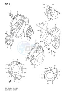 GSF-1250S BANDIT EU drawing CRANKCASE COVER