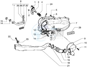 Liberty 125 drawing Kickstarter - Crankcase cooling