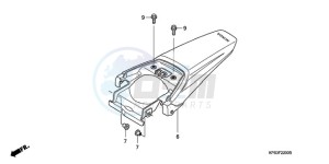 CRF230F9 Australia - (U) drawing REAR FENDER