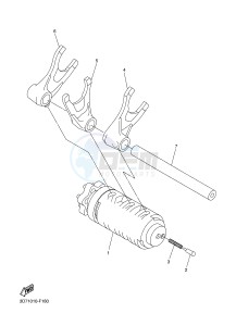 WR250R (32DT 32DS 32DU) drawing SHIFT CAM & FORK